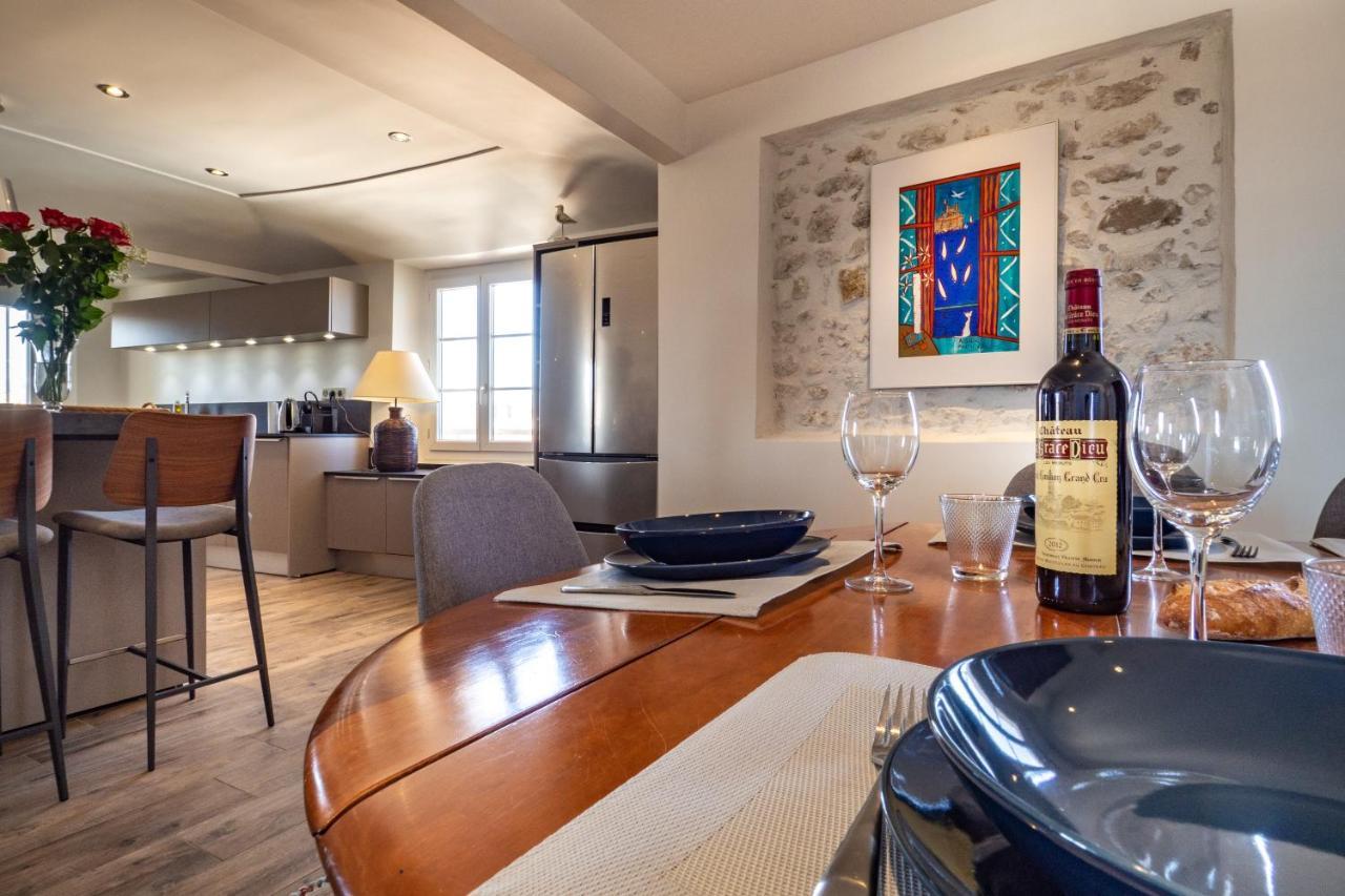 Charmant Appartement Spacieux Pour 6P Vue Mer Vieil 앙티브 외부 사진