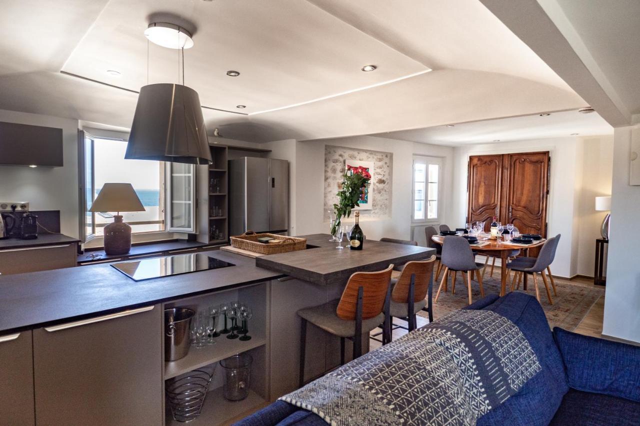 Charmant Appartement Spacieux Pour 6P Vue Mer Vieil 앙티브 외부 사진